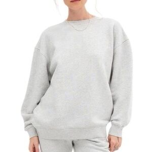 Mate the label organic fleece oversized sweatshirt